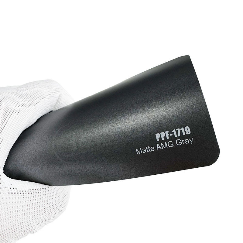1.52x16m / 60inchx53ft PPF-1719 Matte AMG Grau Farbänderung Farbschutzfilm 8mil Dicke Farbe