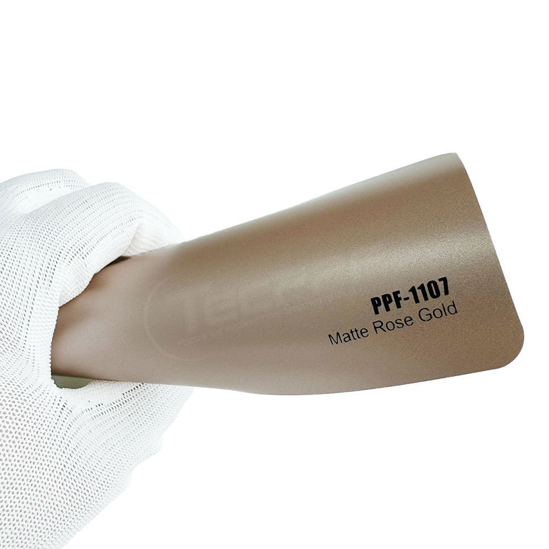 Matte Roségold Farbe 8mil Dicke Farbänderung Farbschutzfilm 1.52x16m / 60inchx53ft