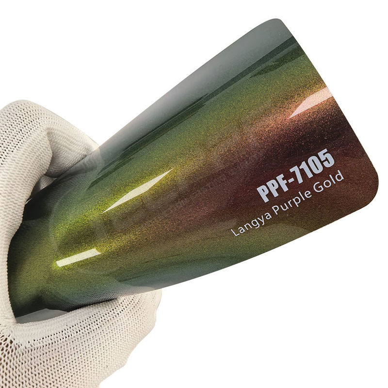 PPF-7105 Langya Lila-Gold Farbe Farbschutzfilm für Autokratz