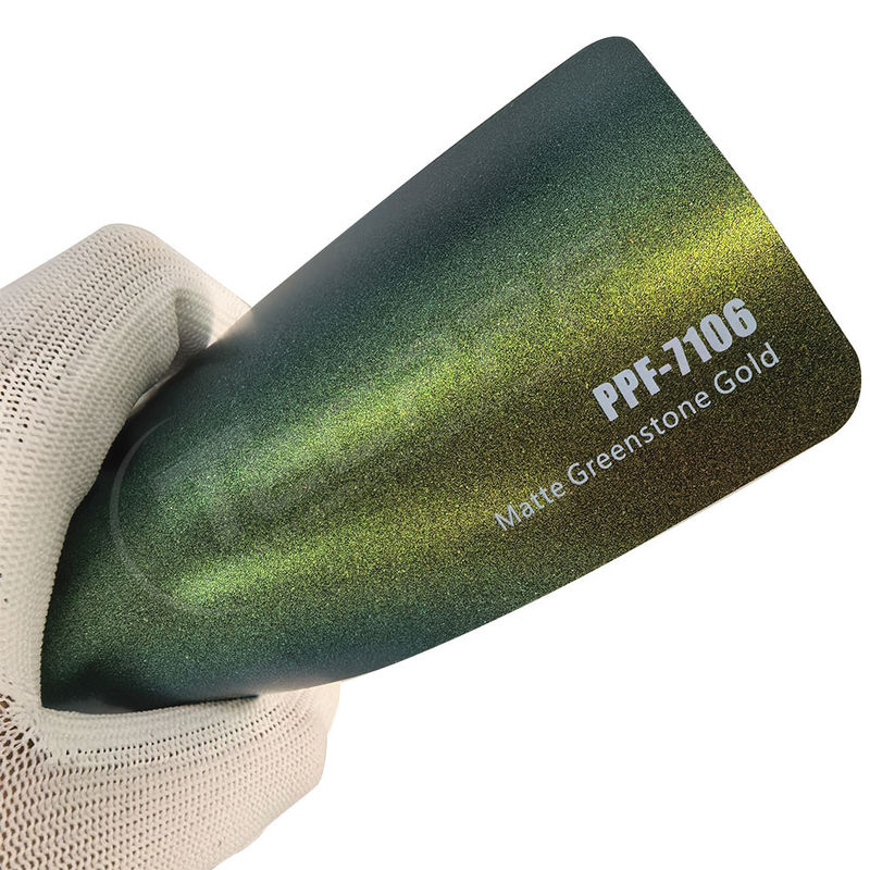 PPF-7106 Matte Grünstein Goldfarbe Farbschutzfolie für Autokratz