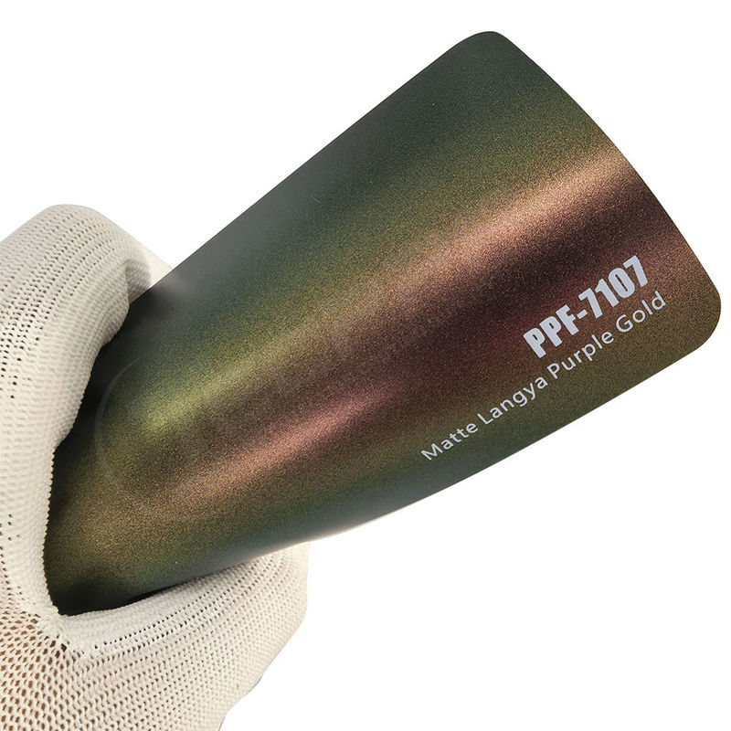 PPF-7107 Matte Langya Lila Gold Farbe Farbschutzfilm für Autokratz