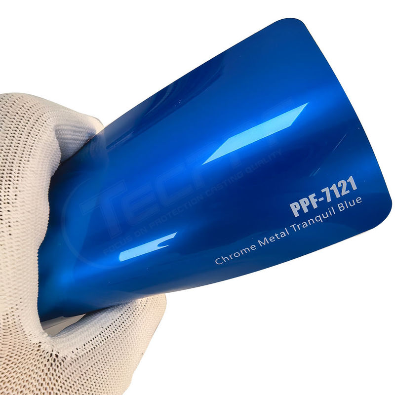 PPF-7121 Chrommetall Tranquil Blau Farbe Farbe Schutzfilm für Auto Kratzer