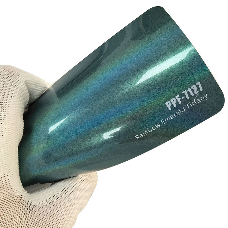 PPF-7127 Regenbogen-Smaragdblau Farbschutzfolie für Autokratz