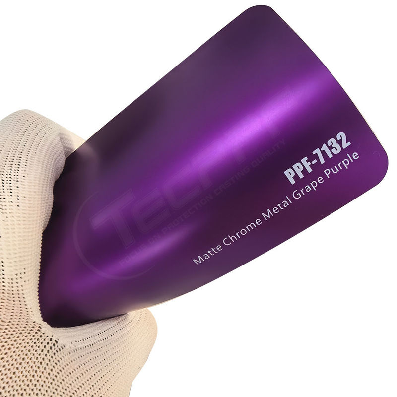 PPF-7132 Matte Chrom Metall Trauben lila Farbe Farbschutzfilm für Autokratz