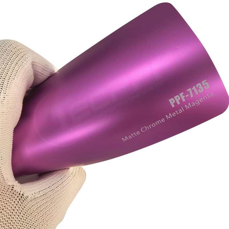 PPF-7135 Matte Chrom Metall Magenta Farbe Farbe Schutzfilm für Autokratz