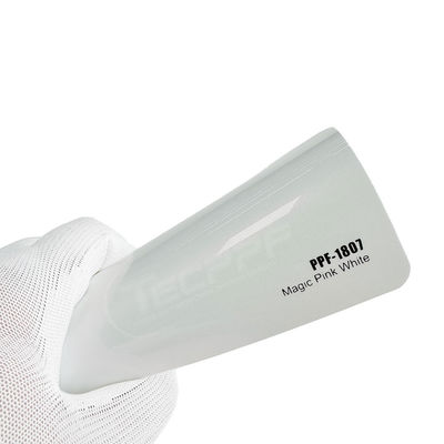 1.52x16m / 60inchx53ft Magic Pink Weiß Farbe 8mil Farbwechsel Farbe Schutzfilm mit Ashland Kleber